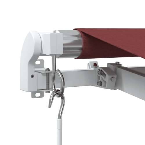 Tenda na ručno uvlačenje s LED bordo 450 x 300 cm - boja burgundca i bijela 450 x 300 cm 1 Cijena