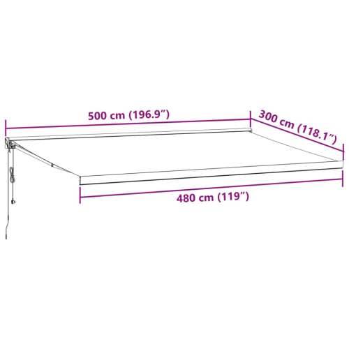 Tenda na automatsko uvlačenje bordo 500 x 300 cm - boja burgundca i bijela 500 x 300 cm 1 Cijena
