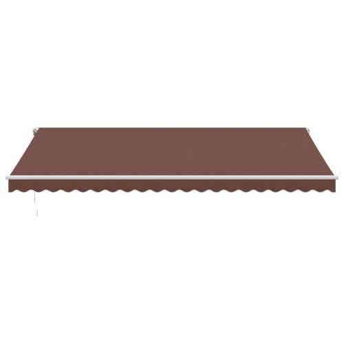 Tenda na automatsko uvlačenje s LED smeđa 500x300 cm - Smeđa i bijela 500 x 300 cm 1 Cijena