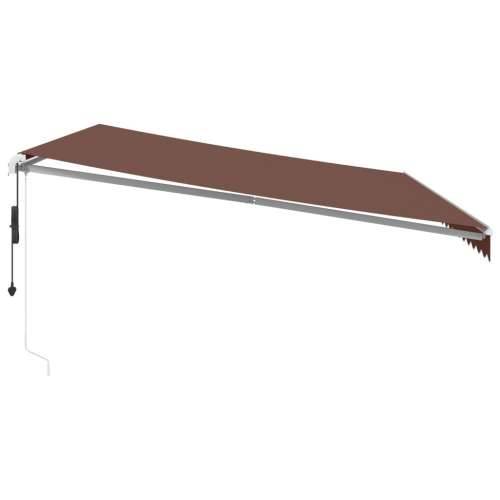 Tenda na automatsko uvlačenje s LED smeđa 500x300 cm - Smeđa i bijela 500 x 300 cm 1 Cijena