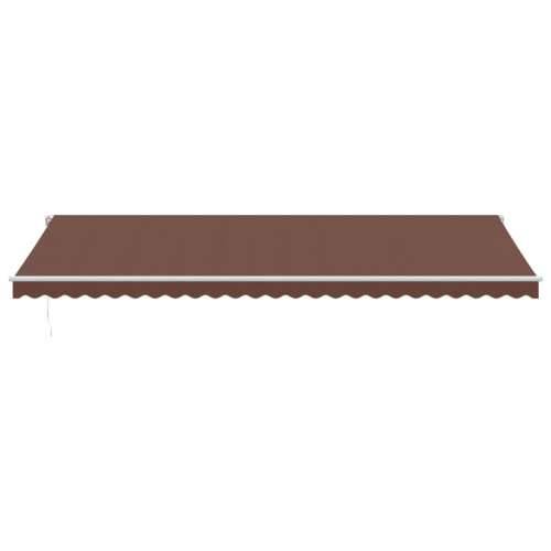 Tenda na ručno uvlačenje smeđa 600 x 350 cm - Smeđa i bijela 600 x 350 cm 1 Cijena