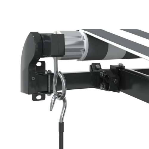 Tenda na ručno uvlačenje s LED antracit i bijela 400x350 cm - Antracit i bijela 400 x 350 cm 1 Cijena