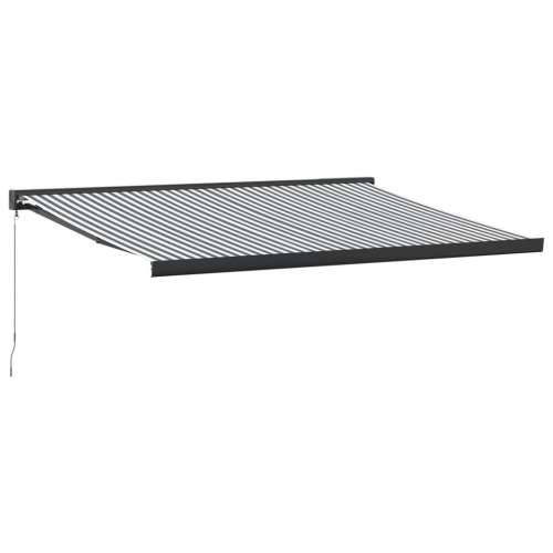 Tenda na uvlačenje antracit-bijela 4,5x3 m tkanina i aluminij - Antracit i crna 450 x 300 cm 1 Cijena