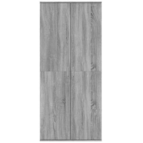 Visoka komoda siva sonome 80x35x180 cm od konstruiranog drva - Sivi hrast sonoma 1 Cijena