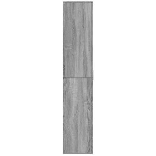 Visoka komoda siva sonome 80x35x180 cm od konstruiranog drva - Sivi hrast sonoma 1 Cijena