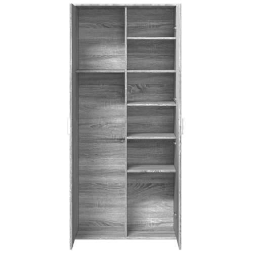 Visoka komoda siva sonome 80x35x180 cm od konstruiranog drva - Sivi hrast sonoma 1 Cijena