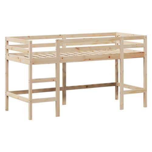 Krevet na kat s ljestvama i krovom 80x200 cm od borovine - Prirodna 80 x 200 cm Cijena