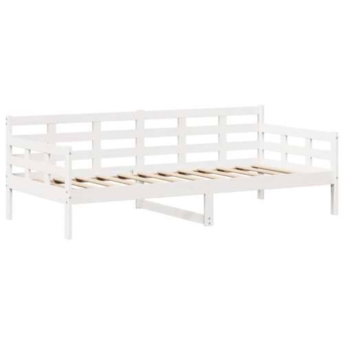 Dnevni krevet i klupa s krovom bez madraca bijeli 80x200 cm - Bijela 80 x 200 cm Cijena