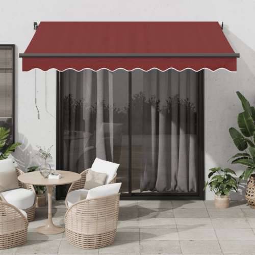 Tenda na automatsko uvlačenje s LED svjetlima bordo 300x250 cm - Tamno crvena 300 x 250 cm 1 Cijena