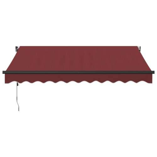 Tenda na automatsko uvlačenje s LED svjetlima bordo 300x250 cm - Tamno crvena 300 x 250 cm 1 Cijena