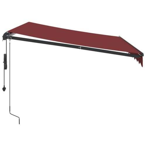 Tenda na automatsko uvlačenje s LED svjetlima bordo 300x250 cm - Tamno crvena 300 x 250 cm 1 Cijena