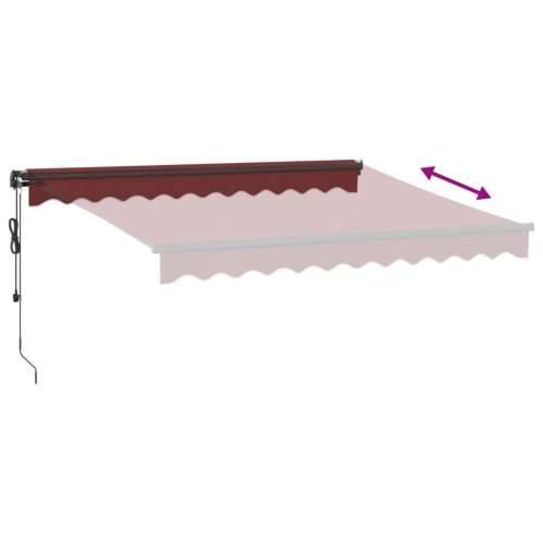 Tenda na automatsko uvlačenje s LED svjetlima bordo 300x250 cm - Tamno crvena 300 x 250 cm 1 Cijena