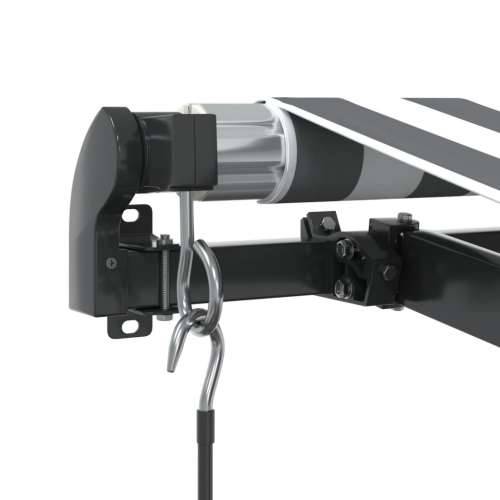 Tenda na ručno uvlačenje s LED antracit i bijela 400x300 cm - Antracit i bijela 400 x 300 cm 1 Cijena