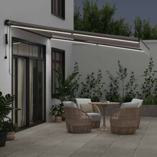 Tenda na automatsko uvlačenje LED antracit i bijela 400x300 cm - Antracit i bijela 400 x 300 cm 1 Cijena