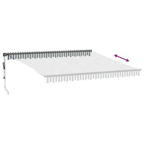 Tenda na automatsko uvlačenje LED antracit i bijela 400x300 cm - Antracit i bijela 400 x 300 cm 1 Cijena