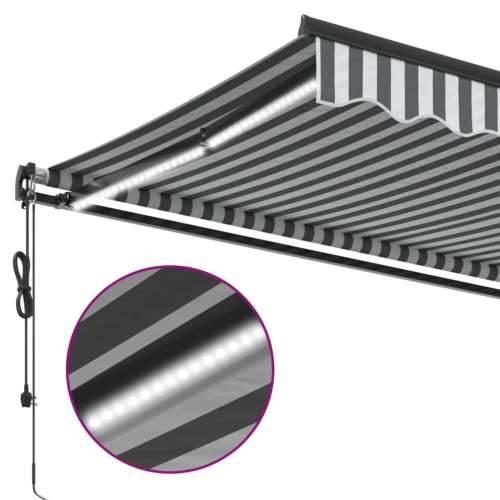 Tenda na automatsko uvlačenje LED antracit i bijela 400x300 cm - Antracit i bijela 400 x 300 cm 1 Cijena