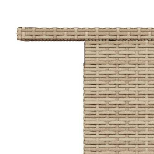 Vrtni stol bež 100x55x73 cm od poliratana i drva bagrema - Bež 1 boja drva Cijena