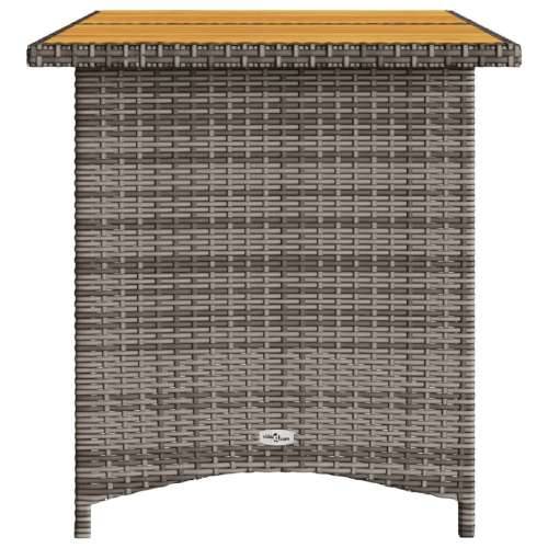 Vrtni stol s drvenom pločom sivi 110 x 68 x 70 cm od poliratana - Siva 1 boja drva Cijena