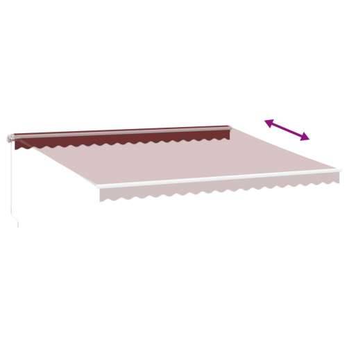 Tenda na ručno uvlačenje bordo 450 x 350 cm - boja burgundca i bijela 450 x 350 cm 1 Cijena