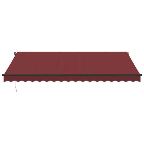 Tenda na automatsko uvlačenje s LED svjetlima bordo 450x350 cm - Tamno crvena 450 x 350 cm 1 Cijena
