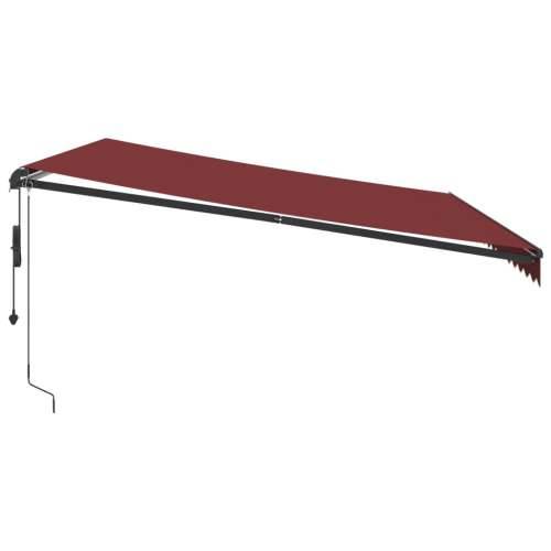 Tenda na automatsko uvlačenje s LED svjetlima bordo 450x350 cm - Tamno crvena 450 x 350 cm 1 Cijena