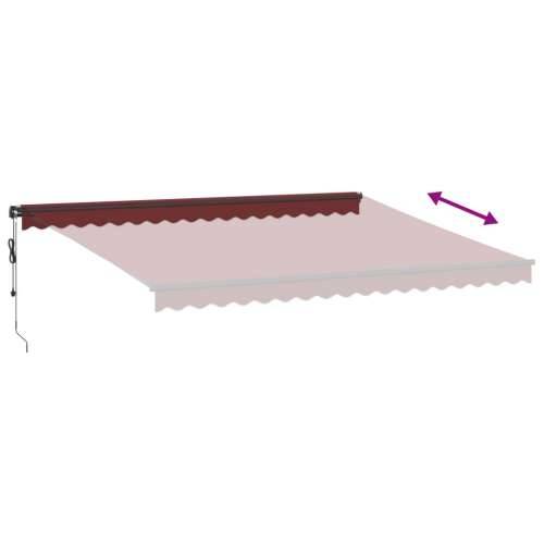 Tenda na automatsko uvlačenje s LED svjetlima bordo 450x350 cm - Tamno crvena 450 x 350 cm 1 Cijena