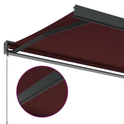 Tenda na ručno uvlačenje bordo 500 x 300 cm - Tamno crvena 500 x 300 cm 1 Cijena