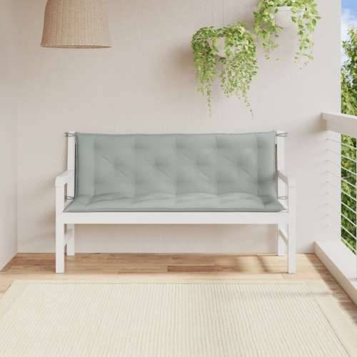 Jastuci za vrtnu klupu 2 kom svjetlosivi 150x50x7 cm tkanine - prošarana svjetlosiva 150 x 50 x 7 cm 1 Cijena