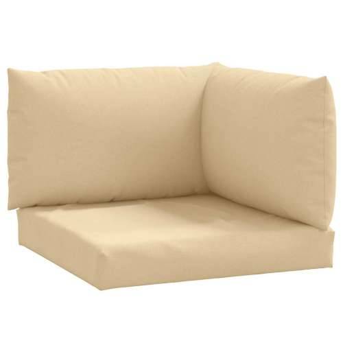 Jastuci za palete 3 kom prošarano bež od tkanine - Bež 1 kutna sofa Cijena