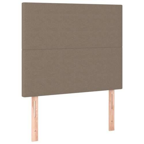 Krevet s oprugama i madracem smeđesivi 80x200 cm od tkanine - Sivo-smeđa 80 x 200 cm Gladak dizajn Cijena