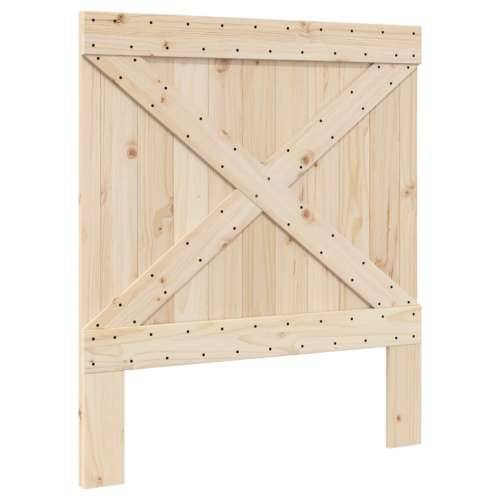 Okvir kreveta s uzglavljem 90 x 200 cm od masivne borovine - Prirodna 90 x 200 cm Ne with cross headboard & footboard Cijena