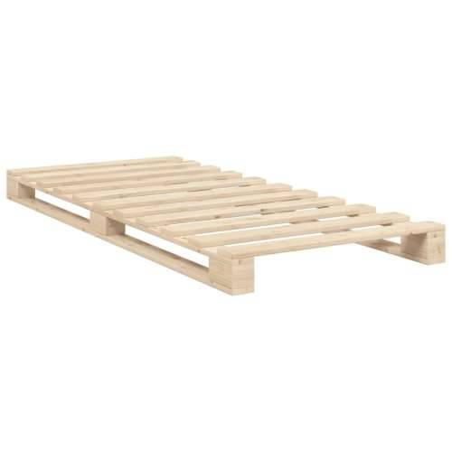 Okvir kreveta s uzglavljem 90 x 200 cm od masivne borovine - Prirodna 90 x 200 cm Ne with cross headboard & footboard Cijena