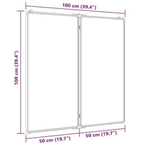 Magnetna bijela ploča sklopiva 100 x 100 x 1,7 cm aluminijska - 100 x 100 x 1.7 cm Cijena