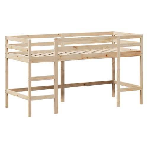 Krevet na kat s ljestvama i krovom 90x190 cm od borovine - Prirodna 90 x 190 cm Cijena