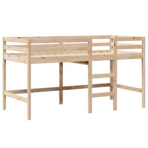 Krevet na kat s ljestvama i krovom 80x200 cm od borovine - Prirodna 80 x 200 cm Cijena
