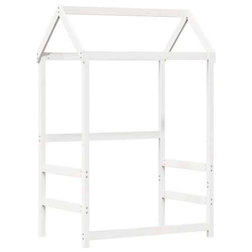 Set kreveta i klupe s krovom bijeli 90 x 200 cm borovina - Bijela 90 x 200 cm Cijena