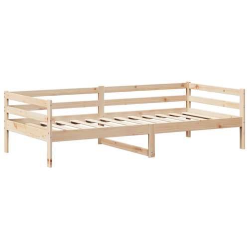 Set dnevnog kreveta i klupe s krovom 90 x 200 cm borovina - Prirodna 90 x 200 cm Cijena