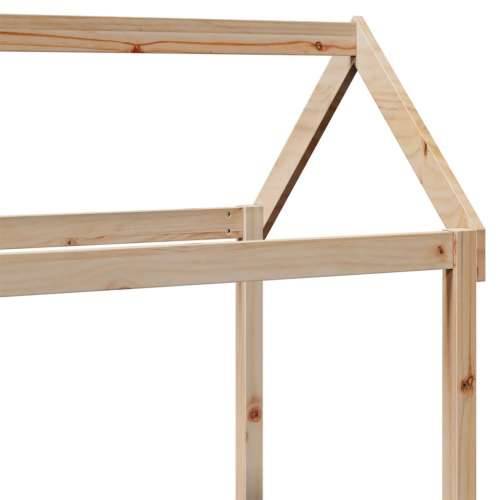 Set dnevnog kreveta i klupe s krovom 90 x 200 cm borovina - Prirodna 90 x 200 cm Cijena