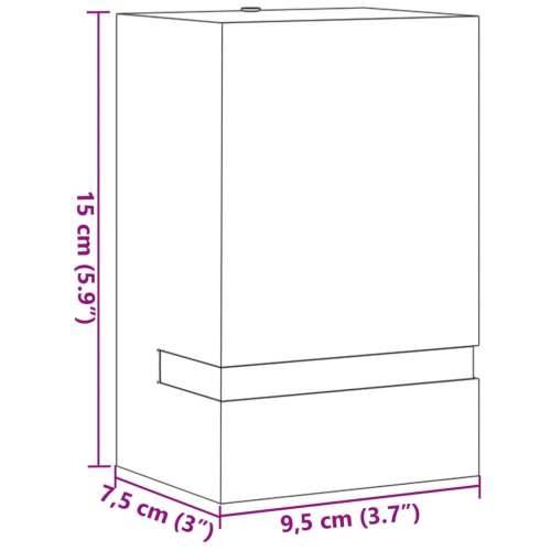 Vanjske zidne svjetiljke 2 kom crne od nehrđajućeg čelika - Crna 95 x 75 x 150 cm 2 1 Cijena