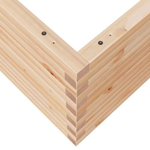Vrtna sadilica 90 x 90 x 46 cm od masivne borovine - Prirodna boja bora 90 x 90 x 46 cm 1 Cijena