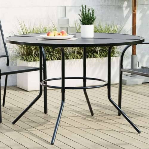 Okrugli stol za terasu antracit Ø110x72,5 cm čelični - 110 x 72.5 cm 1 Cijena