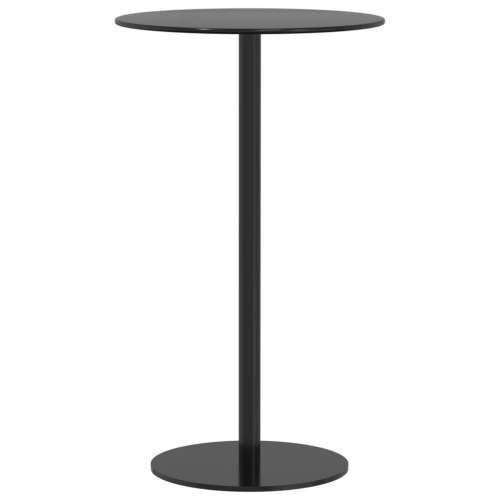 Vrtni stol okrugli crni Ø 60 x 105 cm čelični Cijena