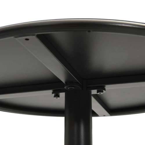 Vrtni stol okrugli crni Ø 60 x 105 cm čelični Cijena