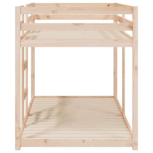 Krevet na kat 90 x 190 cm od masivne borovine - Prirodna 90 x 190 cm Cijena