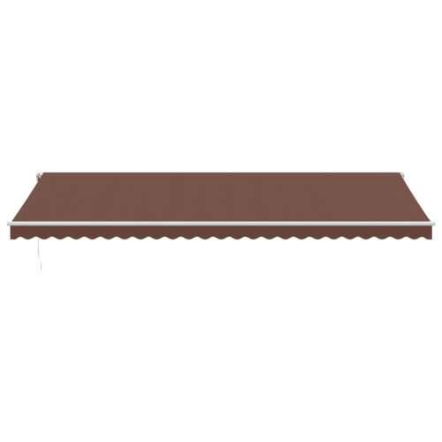 Tenda na ručno uvlačenje s LED smeđa 600 x 300 cm - Smeđa i bijela 600 x 300 cm 1 Cijena