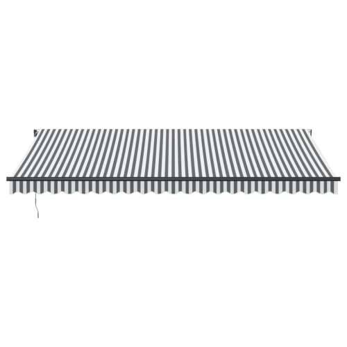 Tenda na automatsko uvlačenje LED antracit i bijela 500x300 cm - Antracit i bijela 500 x 300 cm 1 Cijena