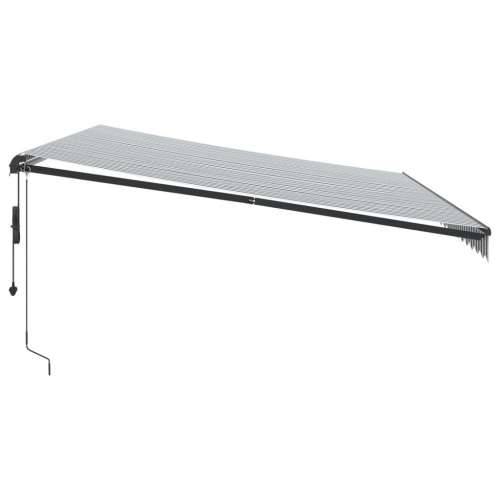 Tenda na automatsko uvlačenje LED antracit i bijela 500x300 cm - Antracit i bijela 500 x 300 cm 1 Cijena