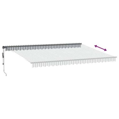Tenda na automatsko uvlačenje LED antracit i bijela 500x300 cm - Antracit i bijela 500 x 300 cm 1 Cijena