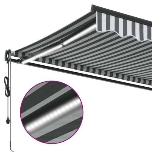 Tenda na automatsko uvlačenje LED antracit i bijela 500x300 cm - Antracit i bijela 500 x 300 cm 1 Cijena