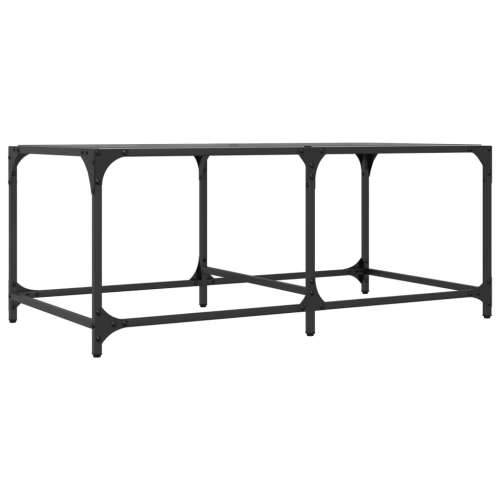 Stolić za kavu s crnom staklenom površinom 98,5x50x40 cm čelik - crno staklo 98.5 x 50 x 40 cm 1 Cijena